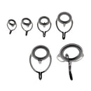 6pcs Fishing Rod Eye Ring Double Leg Guide Line Ring for Spinning/Casting Rod