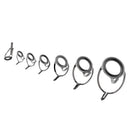 7pcs Spinning Rod Guides Tip with Eyelets, Fishing Rod Guide Replacement Tip Spare Parts Repair