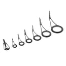 7pcs Fishing Rod Eye Ceramic Ring Lure Rod Guides Line Repair Tip Tops Rings