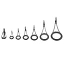 7pcs Fishing Rod Eye Ceramic Ring Lure Rod Guides Line Repair Tip Tops Rings