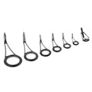 7pcs Fishing Rod Eye Ceramic Ring Lure Rod Guides Line Repair Tip Tops Rings