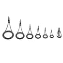 7pcs Fishing Rod Eye Ceramic Ring Lure Rod Guides Line Repair Tip Tops Rings