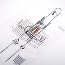 Stainless Steel Fishing Rod Holder Rack with Automatic Tip-Up Hook Setter, Double Spring, Adjustable Folding Rod Holder