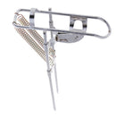 Stainless Steel Fishing Rod Holder Rack with Automatic Tip-Up Hook Setter, Double Spring, Adjustable Folding Rod Holder