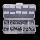 100Pcs/box Steel Fishing Rod Guides Replacement Tip Ring Ceramic Guide Eye