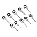 100Pcs/box Steel Fishing Rod Guides Replacement Tip Ring Ceramic Guide Eye