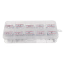 100Pcs/box Steel Fishing Rod Guides Replacement Tip Ring Ceramic Guide Eye