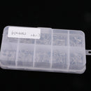 100Pcs/box Steel Fishing Rod Guides Replacement Tip Ring Ceramic Guide Eye