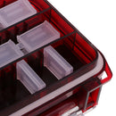 2 Sided Tackle Box Fly Box Nymphs Flies Hooks Rings Case Fishing Accessories Box