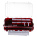 2 Sided Tackle Box Fly Box Nymphs Flies Hooks Rings Case Fishing Accessories Box