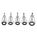 75pcs Fishing Rod Guides Top Tips Ring Set Spinning Rod Eye Ring Repair Kit