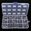 75pcs Fishing Rod Guides Top Tips Ring Set Spinning Rod Eye Ring Repair Kit