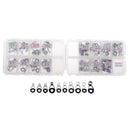 75pcs/box Fishing Rod Guides Top Tips Repair Kit Casting Rod Replacement Parts Eye Rings