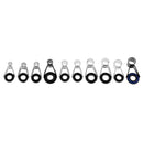 75pcs/box Fishing Rod Guides Top Tips Repair Kit Casting Rod Replacement Parts Eye Rings