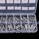50pcs Fishing Rod Guides Eye Rings Rod Top Ring DIY Tip Repair Kit with Box