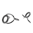 5pcs Fishing Rod Guides Eye Rings Rod Top Ring DIY Tip Repair Kit Silver