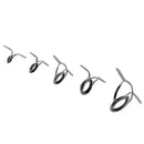 5pcs Fishing Rod Guides Eye Rings Rod Top Ring DIY Tip Repair Kit Silver