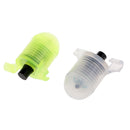 2pcs Plastic Fishing Strike Alert Led Fish Bite Alarm Bite Alert White/Green Reel Care Accessories