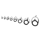 8pcs Fishing Rod Eye Ring Double Leg Guides Line Rings for Spinning/Carp Rod