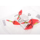 4pcs Assorted Sizes Glow Stick Fishing Floats Bobber Sea Rock Fishing Buoy with Stepped Float Tail