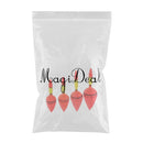 4pcs Assorted Sizes Glow Stick Fishing Floats Bobber Sea Rock Fishing Buoy with Stepped Float Tail