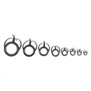 75pcs Fishing Rod Guides Repair Kit Double Leg Ceramic Ring Rod Eyes Tip Top