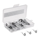 50Pcs Fishing Rod Guides Eye Rings Parts DIY Tips Top Pole Repair Kit 4mm/5mm/8mm/8.2mm/10mm/14mm