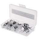 50Pcs Fishing Rod Guides Eye Rings Parts DIY Tips Top Pole Repair Kit 4mm/5mm/8mm/8.2mm/10mm/14mm