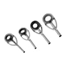25x Fishing Rod Guides Eye Ring Tips Top Rings Pole Repair Kit Rod Building Reel Care Accessories
