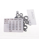 25x Fishing Rod Guides Eye Ring Tips Top Rings Pole Repair Kit Rod Building Reel Care Accessories