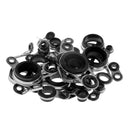 29pcs Fishing Rod Pole Guides Tip Eye Ring for Building Diameter 1.0-12mm