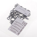 33pcs Fishing Rod Pole Guides Tip Eye Ring for Building Diameter 1.2-14mm
