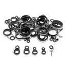 41x Fishing Rod Guide Building Ring DIY Rod Repair Kit Ceramic Ring Top Tip Reel Care Accessories
