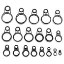 41x Fishing Rod Guide Building Ring DIY Rod Repair Kit Ceramic Ring Top Tip Reel Care Accessories