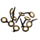 10pcs Stainless Steel Fishing Rod Guides Line Ring Eye Rings Rod Repair Kit for Reservoir Pond River Ocean Boat Fishing