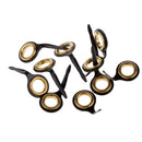 10pcs Stainless Steel Fishing Rod Guides Line Ring Eye Rings Rod Repair Kit for Reservoir Pond River Ocean Boat Fishing