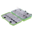 Waterproof Double Sided Tackle Organizer Case Lure Hook Box w/ Clear Windows & Silicone Seal