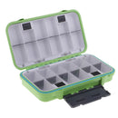 Waterproof Double Sided Tackle Organizer Case Lure Hook Box w/ Clear Windows & Silicone Seal