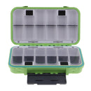 Waterproof Double Sided Tackle Organizer Case Lure Hook Box w/ Clear Windows & Silicone Seal