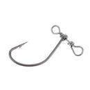 20pcs High Carbon Steel Fishing Hook & Double Hole Swivel for Fishing Lure