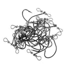 20pcs High Carbon Steel Fishing Hook & Double Hole Swivel for Fishing Lure