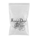 20pcs High Carbon Steel Fishing Hook & Double Hole Swivel for Fishing Lure