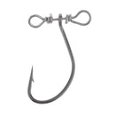 20pcs High Carbon Steel Fishing Hook & Double Hole Swivel for Fishing Lure
