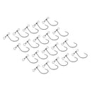 20pcs High Carbon Steel Fishing Hook & Double Hole Swivel for Fishing Lure