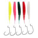 Imitation Pupae Design Bionic Soft Pupae PVC Fishing Lure Simulation Lifelike Bait