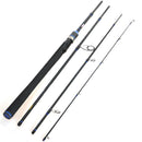 4-Piece Fishing Rod 40T Carbon Fiber Spinning Rod Lure Weight 5-28g Lure Rod