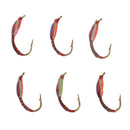 6pcs Buzzer Nymph Flies Trout Fishing Lure Bait Vivid Fly Fishing Flies Set