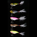 5 Pieces VIB Fishing Lure Crankbait Spoon Bass Fishing Spinnerbait Hard Bait