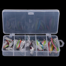 11Pcs Colorful Metal Spoon Fishing Lures Sequins Baits Spinnerbaits with Artificial Feathers Treble Hook