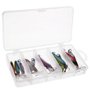 11Pcs Colorful Metal Spoon Fishing Lures Sequins Baits Spinnerbaits with Artificial Feathers Treble Hook